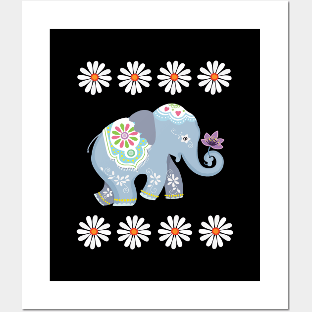 Cute Elephant Wall Art by SuperrSunday